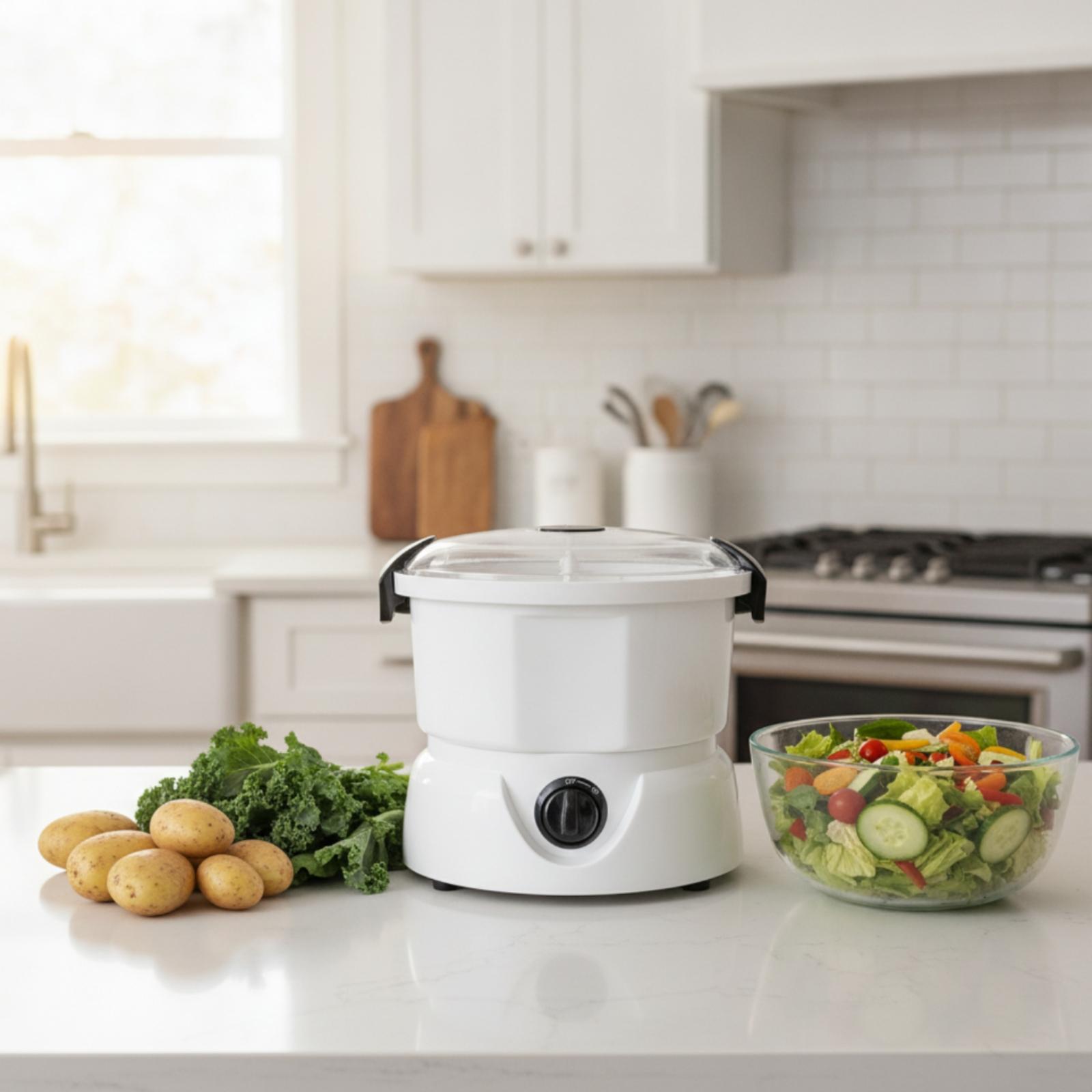 Meal Prep With Potatoes - Automatische aardappelschilmachine, compacte aardappelschillers met koepelvormig