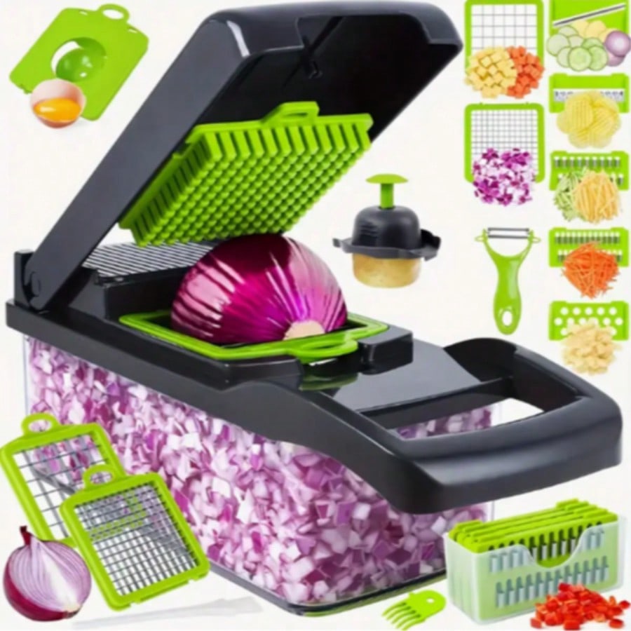 Meal Prep With Potatoes - 16-delige multifunctionele keukenset: groente- en fruitsnijder,
