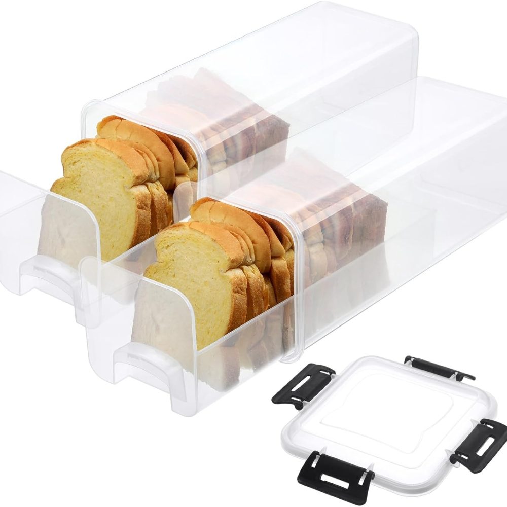 Meal Prep Container - 4-liter broodopslagcontainer, plastic brooddoos met afsluitdeksel,