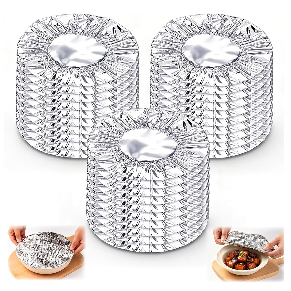 Meal Prep Fit - Herbruikbare aluminiumfolie voedselhoezen, opklapbare aluminiumfolie voedselisolatiehoezen,