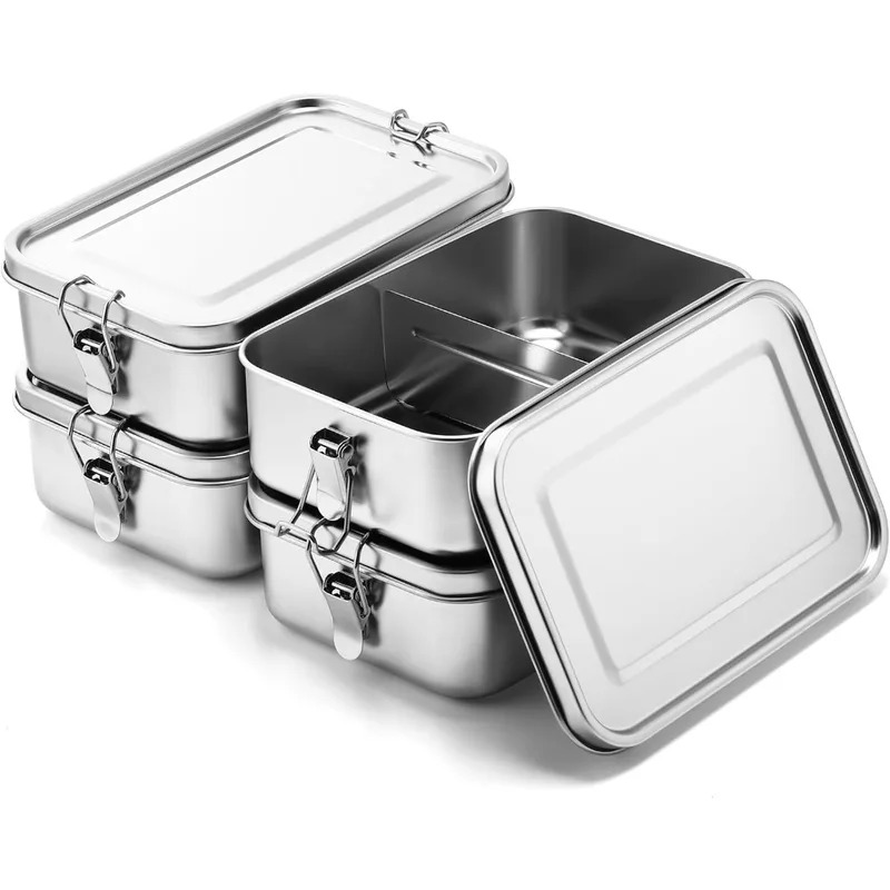 Meal Prep Lunch Boxes - 304 roestvrij staal 1200/2400 ml lunchbox