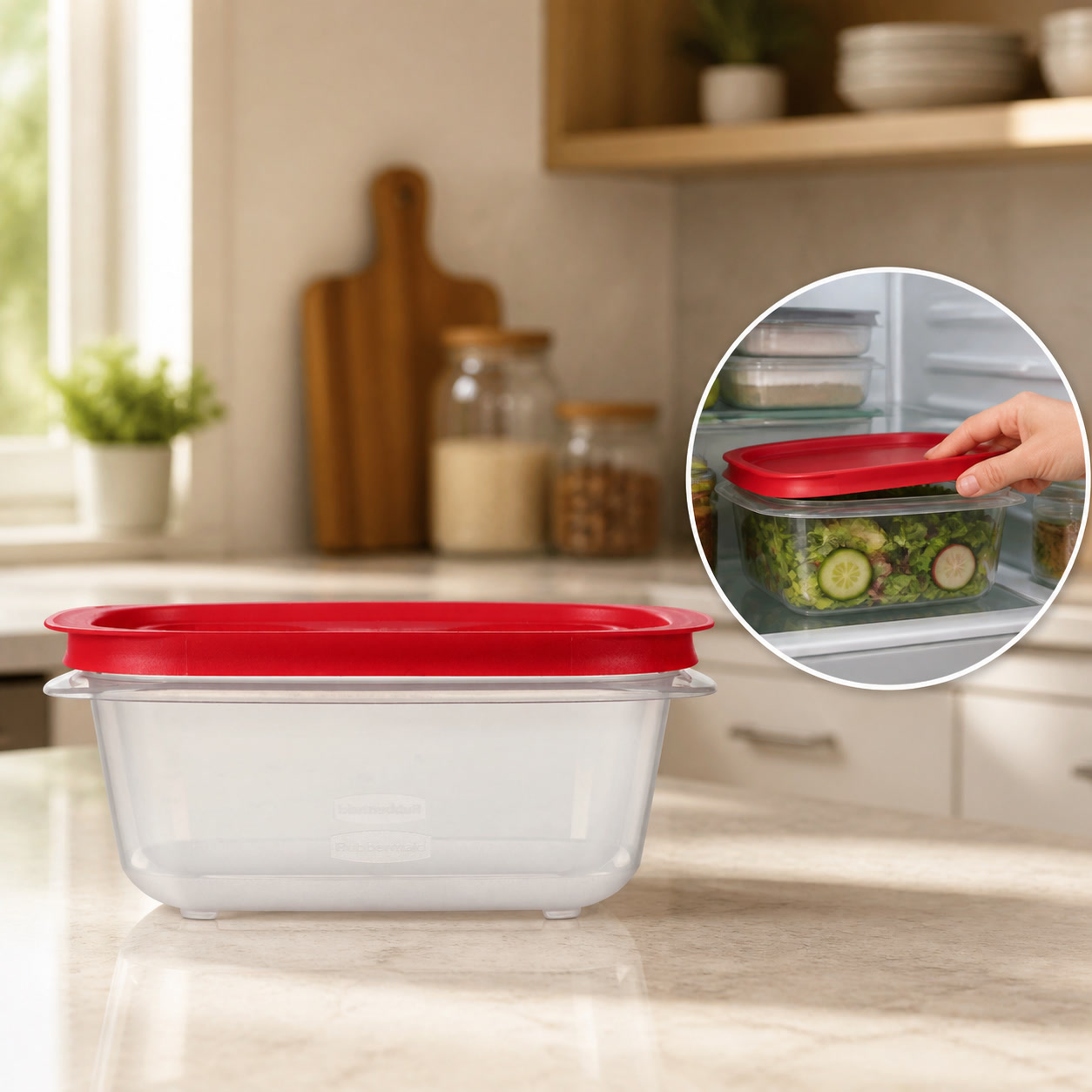 Meal Prep Container - Rechthoekige voedselopslagcontainer van 5,26 liter met