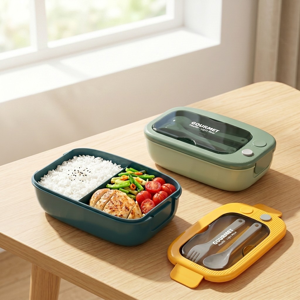 Meal Prep Lunch Boxes - Microgolfbestendige plastic bento box met 2