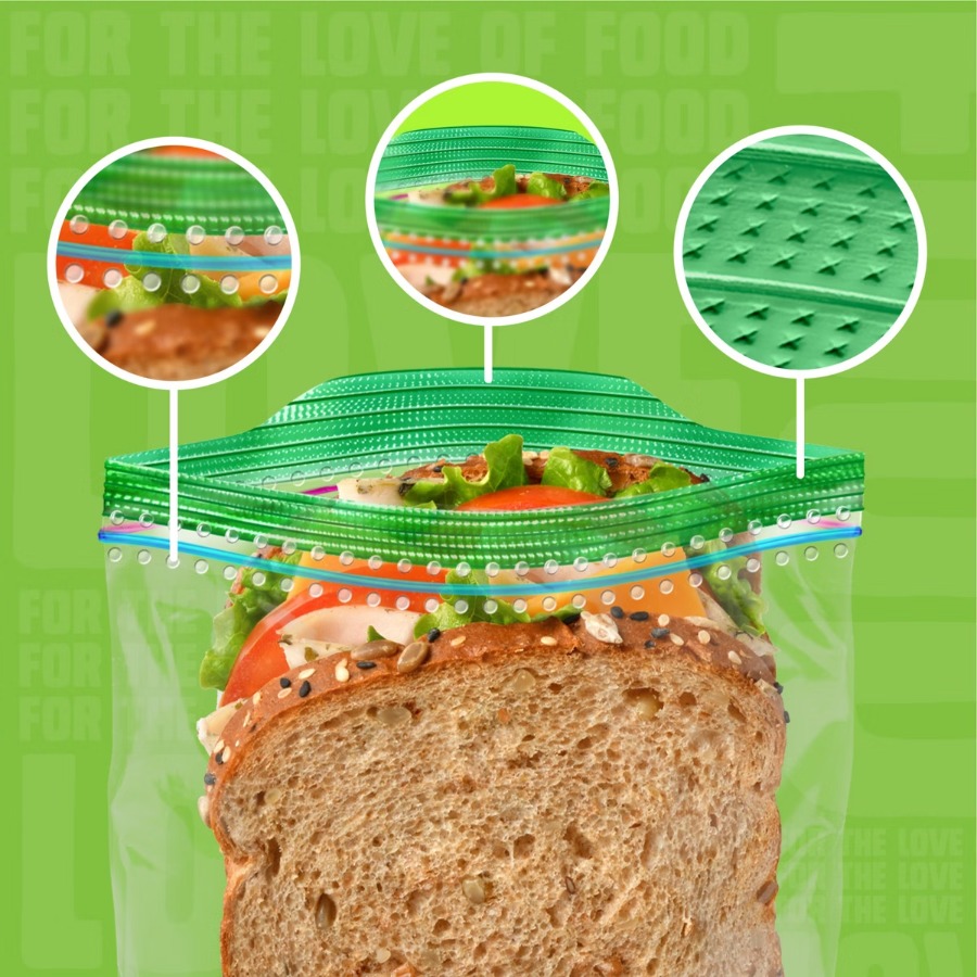 Meal Prep Fit - Sandwichzakjes voor schoolmaaltijden en maaltijdvoorbereiding -