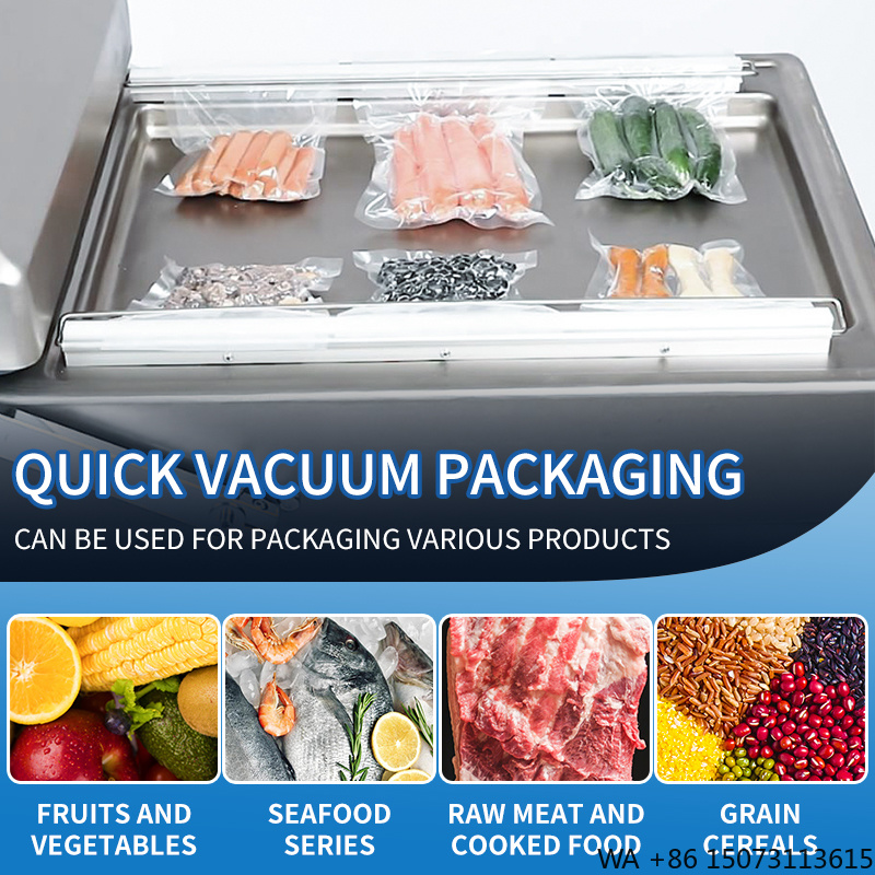 Meal Prep Food - DZ-500 Commerciële Vacuümsealer Dubbele Kamer Fabrikant