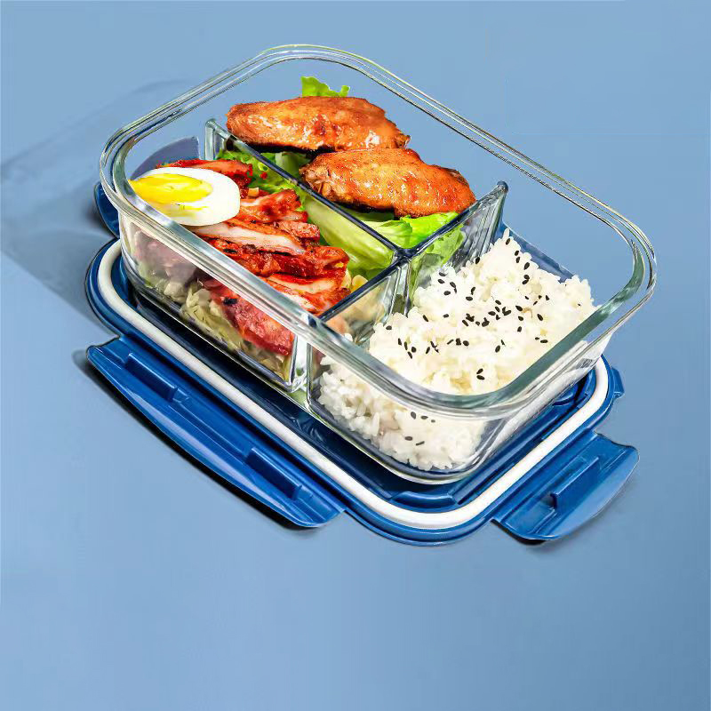 Meal Prep Glass Containers Oven Safe - Nieuwe stijl lunchbox glas 1050 ml
