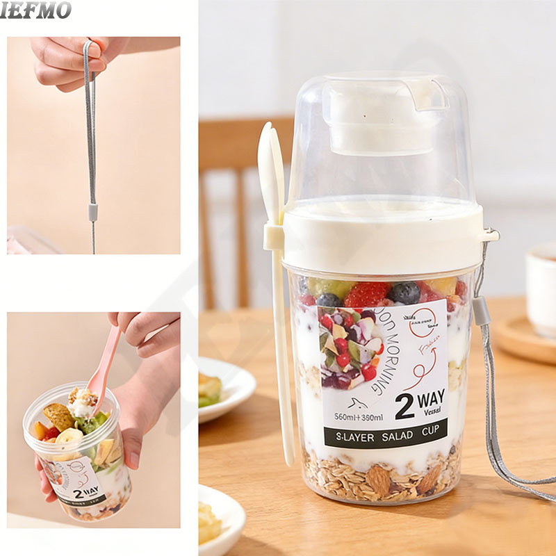 Saladeschaalset voor onderweg  - Meal Prep Yogurt Cups recensie en prijs