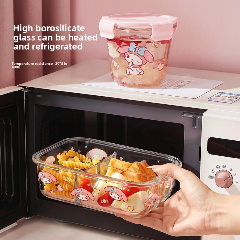 Hello Kitty Geprinte Bento Box - Meal Prep Glass Containers Oven Safe recensie en prijs