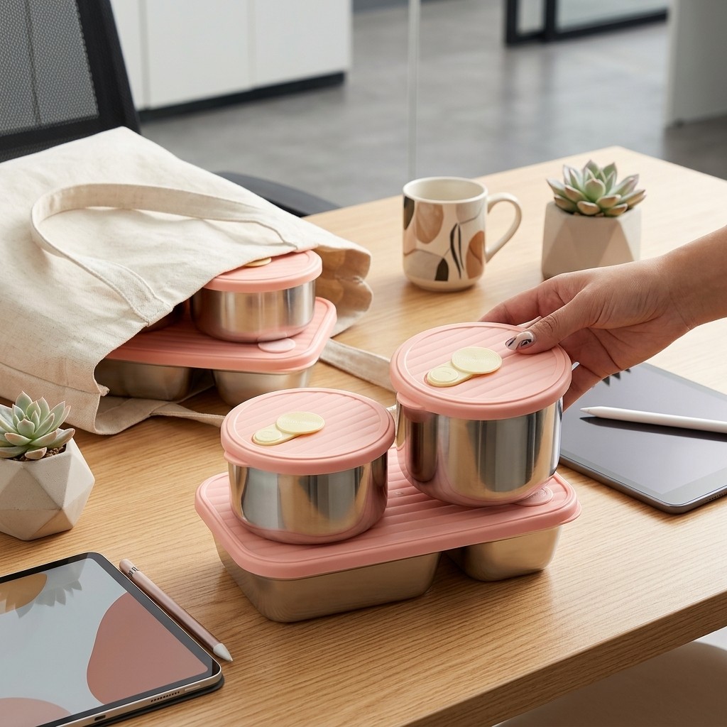 Microgolfbestendige 304 roestv - Meal Prep Lunch Boxes recensie en prijs