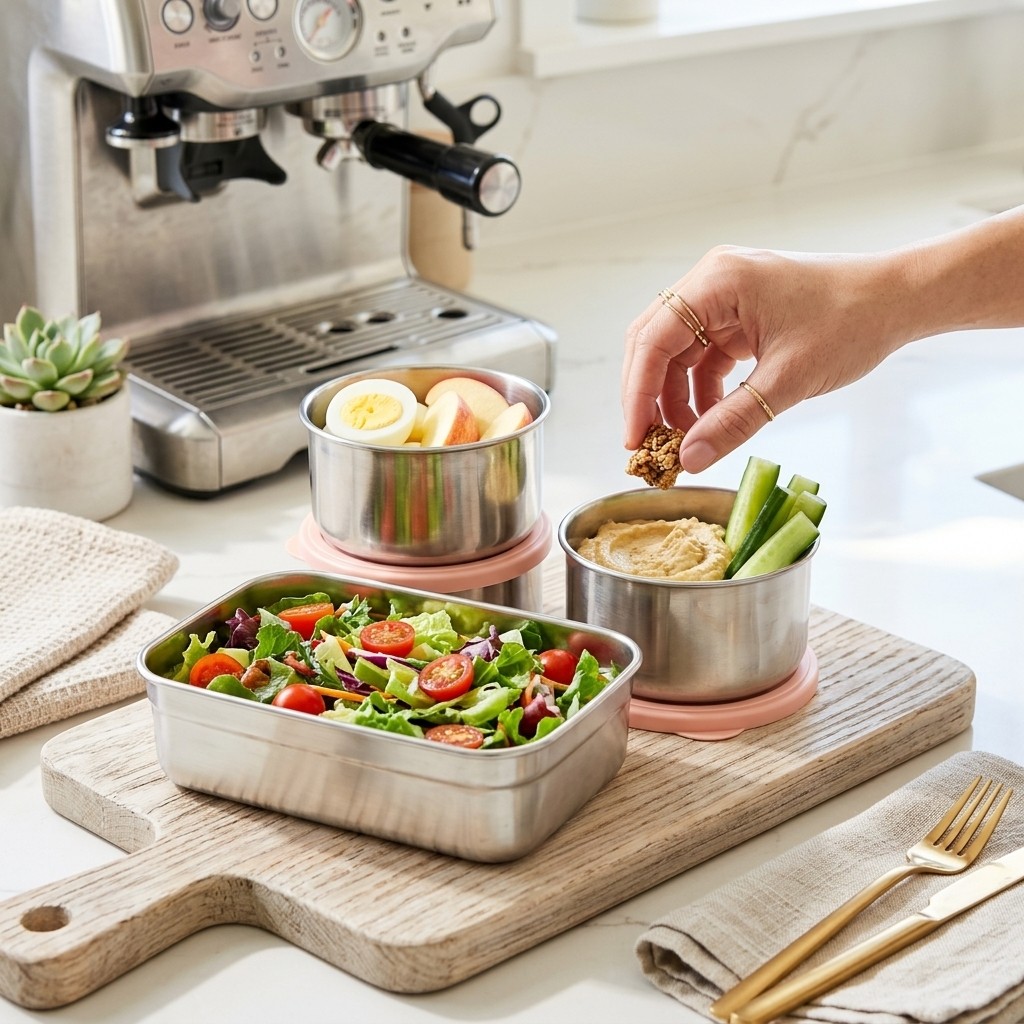 Microgolfbestendige 304 roestv - Meal Prep Lunch Boxes recensie en prijs