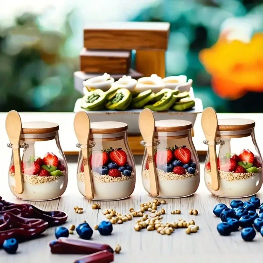 4-pack Overnight Oats containe - Meal Prep Yogurt Cups recensie en prijs