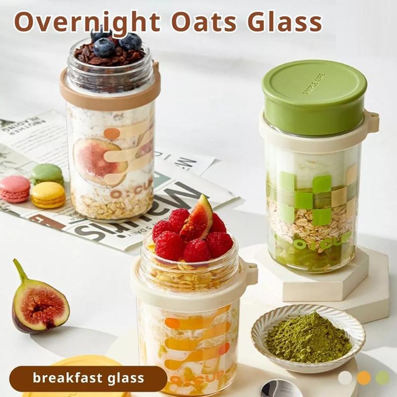 400ML Overnight Oats glazen be - Meal Prep Yogurt Cups recensie en prijs
