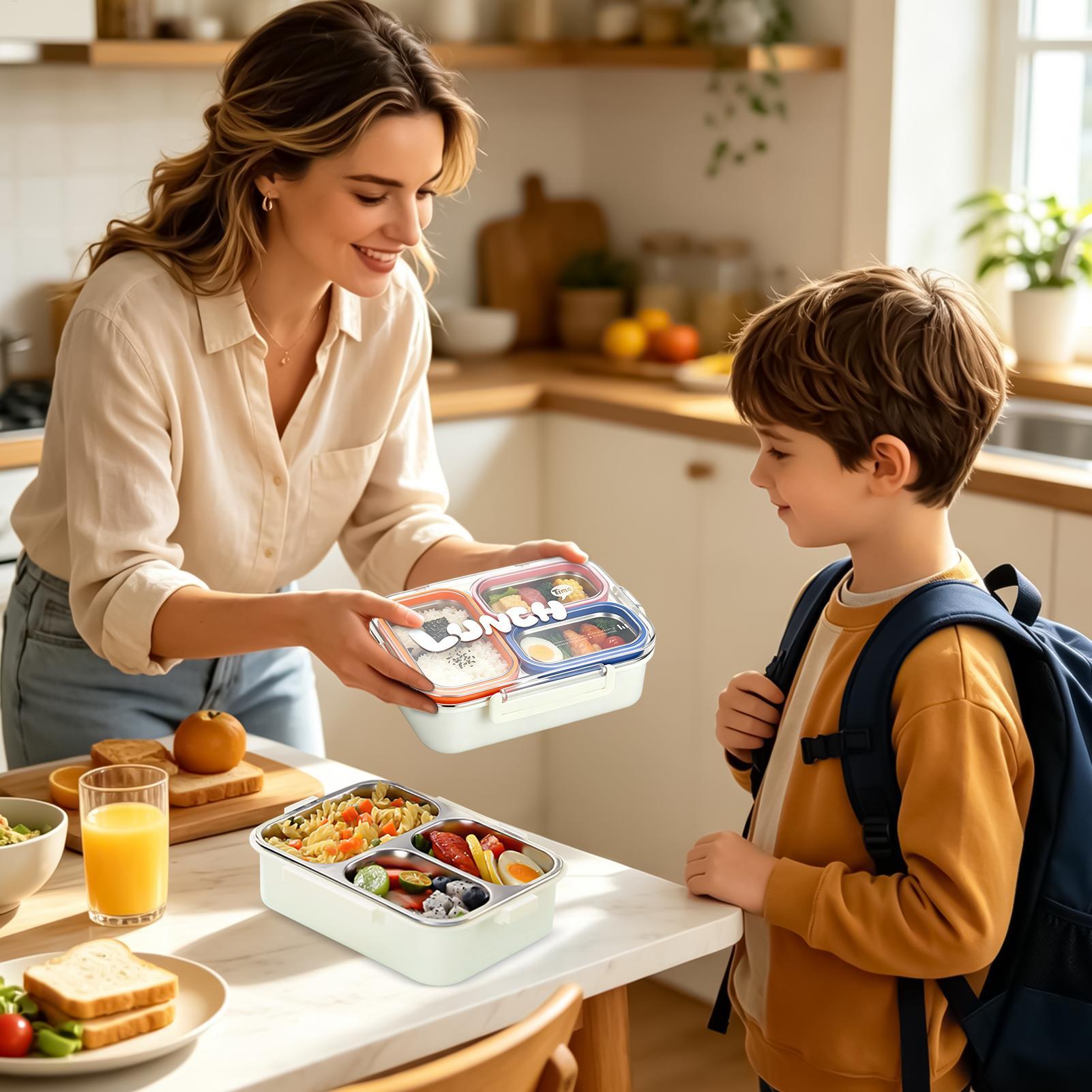 Roestvrijstalen lunchbox met 3 - Meal Prep Lunch Boxes recensie en prijs