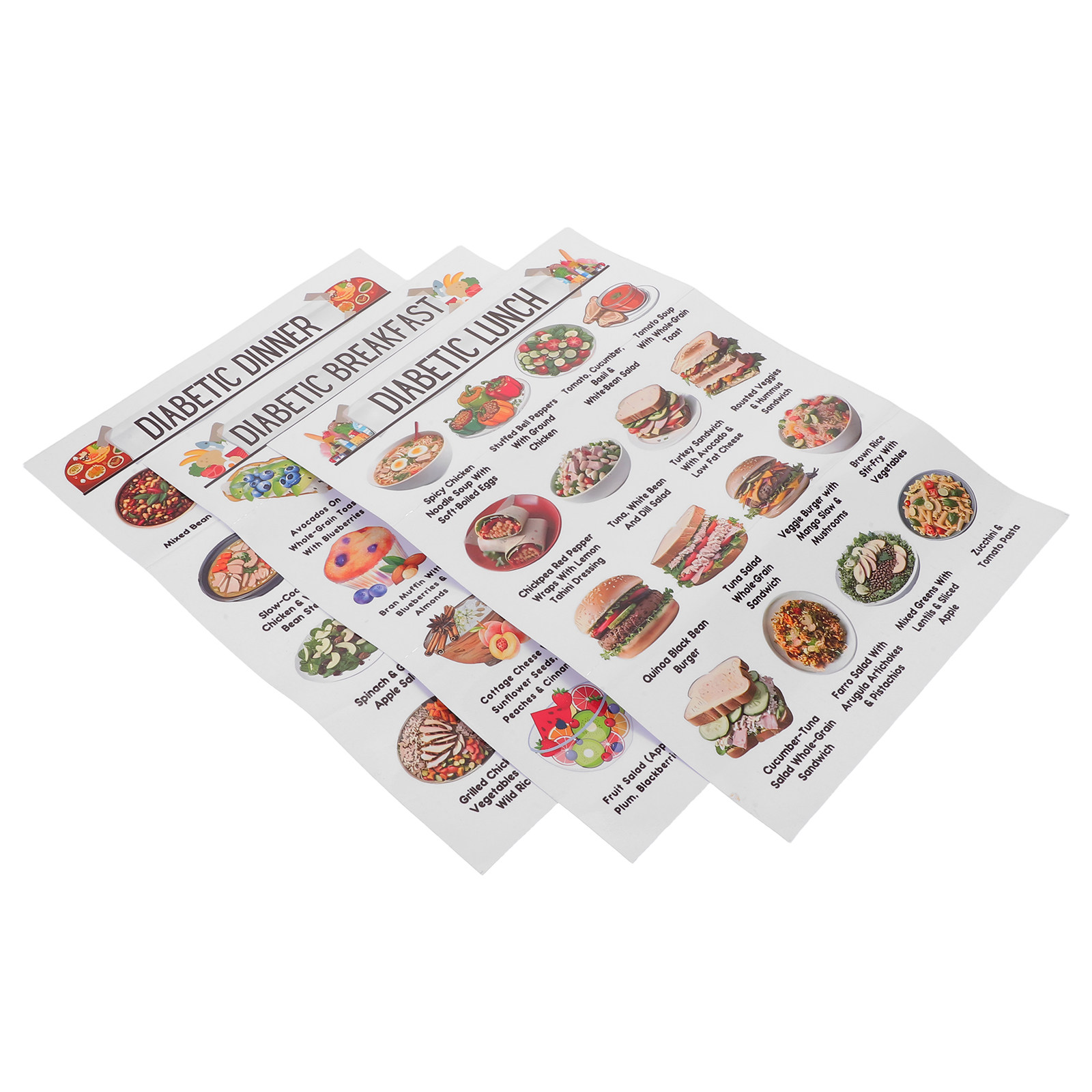 3-delige set met afbeeldingen  - Meal Prep Diet recensie en prijs