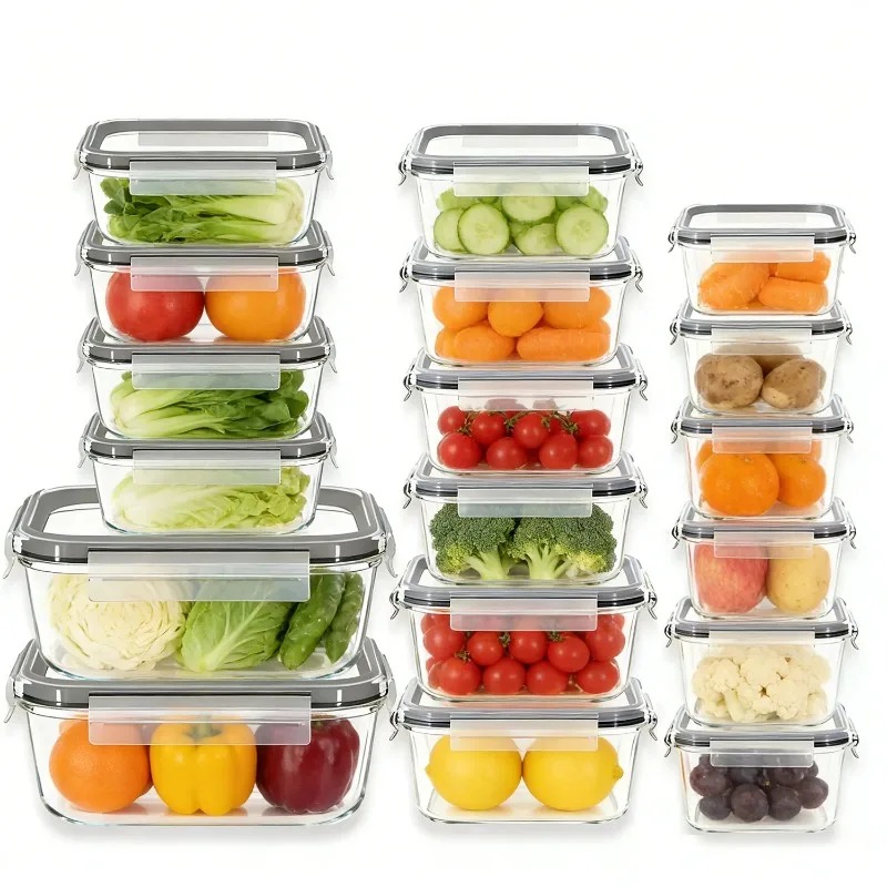 Glazen voedselbewaarcontainers - Meal Prep Glass Containers Oven Safe recensie en prijs