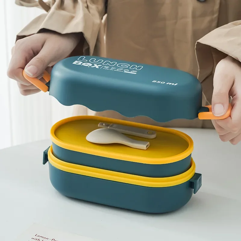 850Ml Lunchbox Dubbellaags Pla - Meal Prep Lunch Boxes recensie en prijs