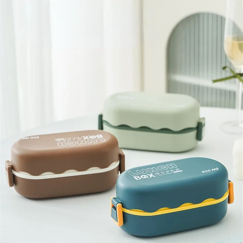 850Ml Lunchbox Dubbellaags Pla - Meal Prep Lunch Boxes recensie en prijs
