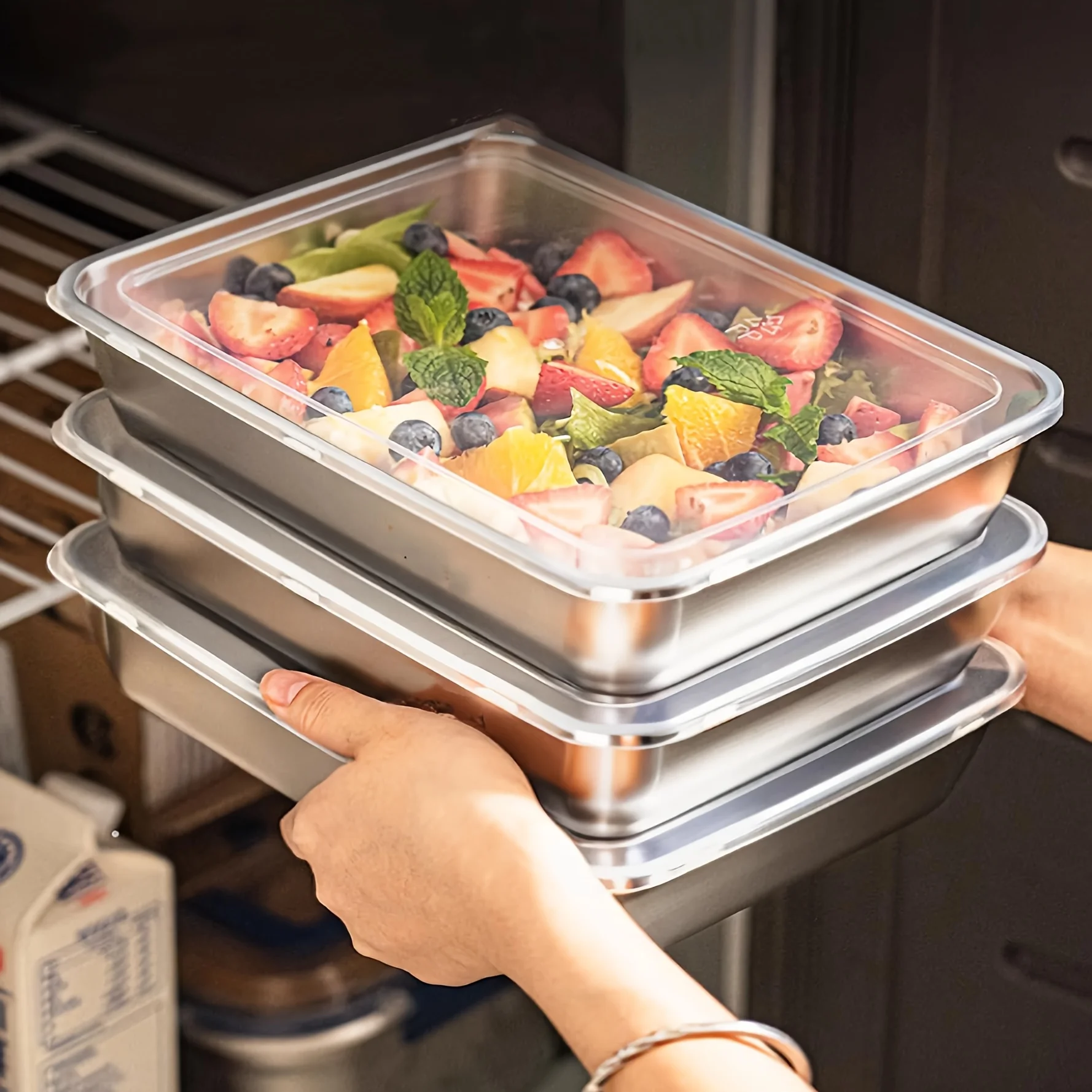 3-delige RVS voedselcontainers - Meal Prep Lunch Boxes recensie en prijs