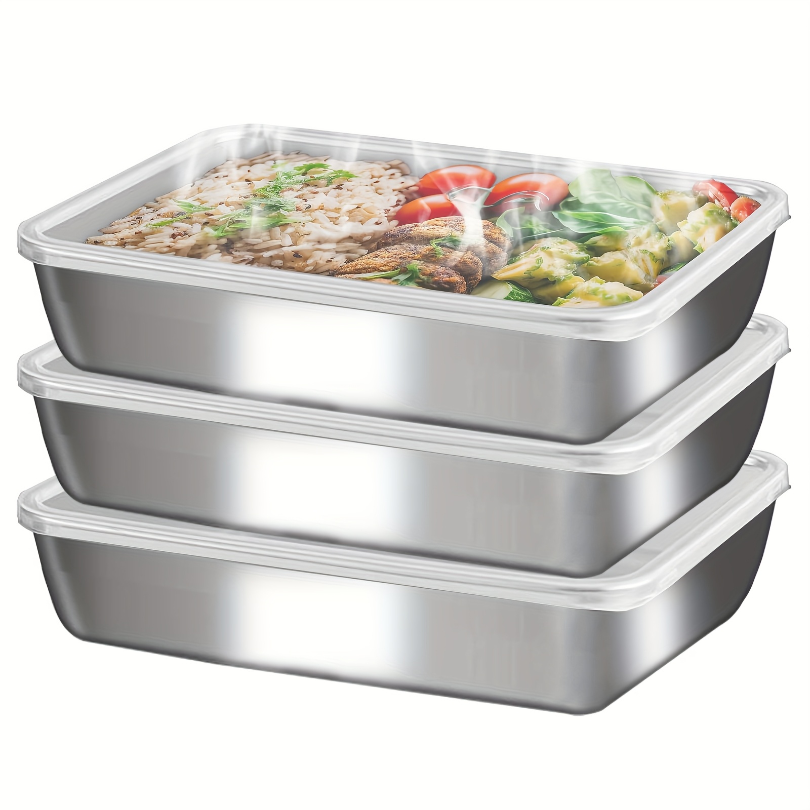 3-delige RVS voedselcontainers - Meal Prep Lunch Boxes recensie en prijs