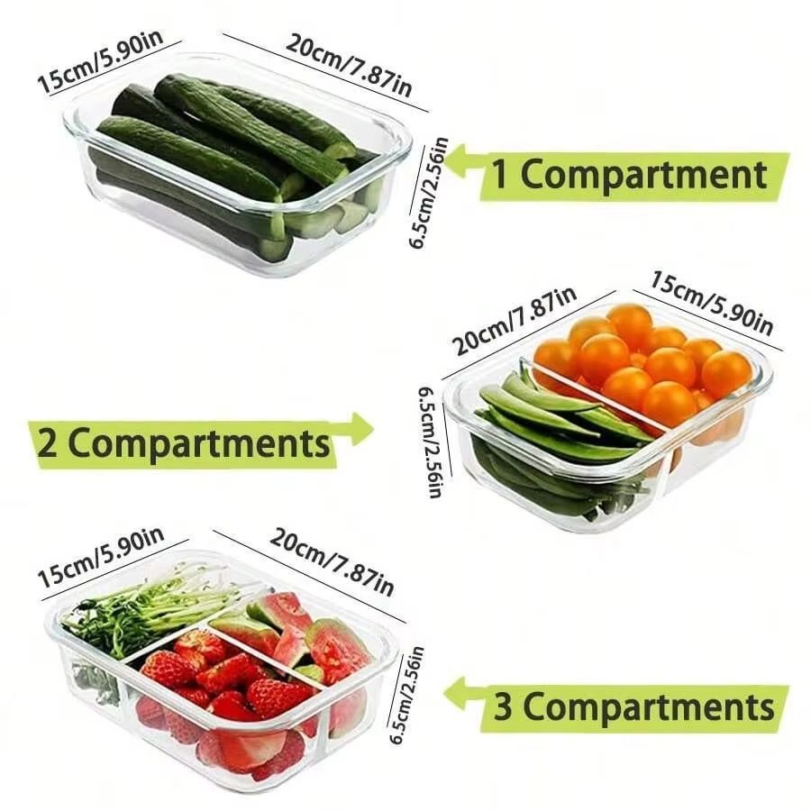 Glazen voedselbewaarbak met de - Meal Prep Containers Xl recensie en prijs