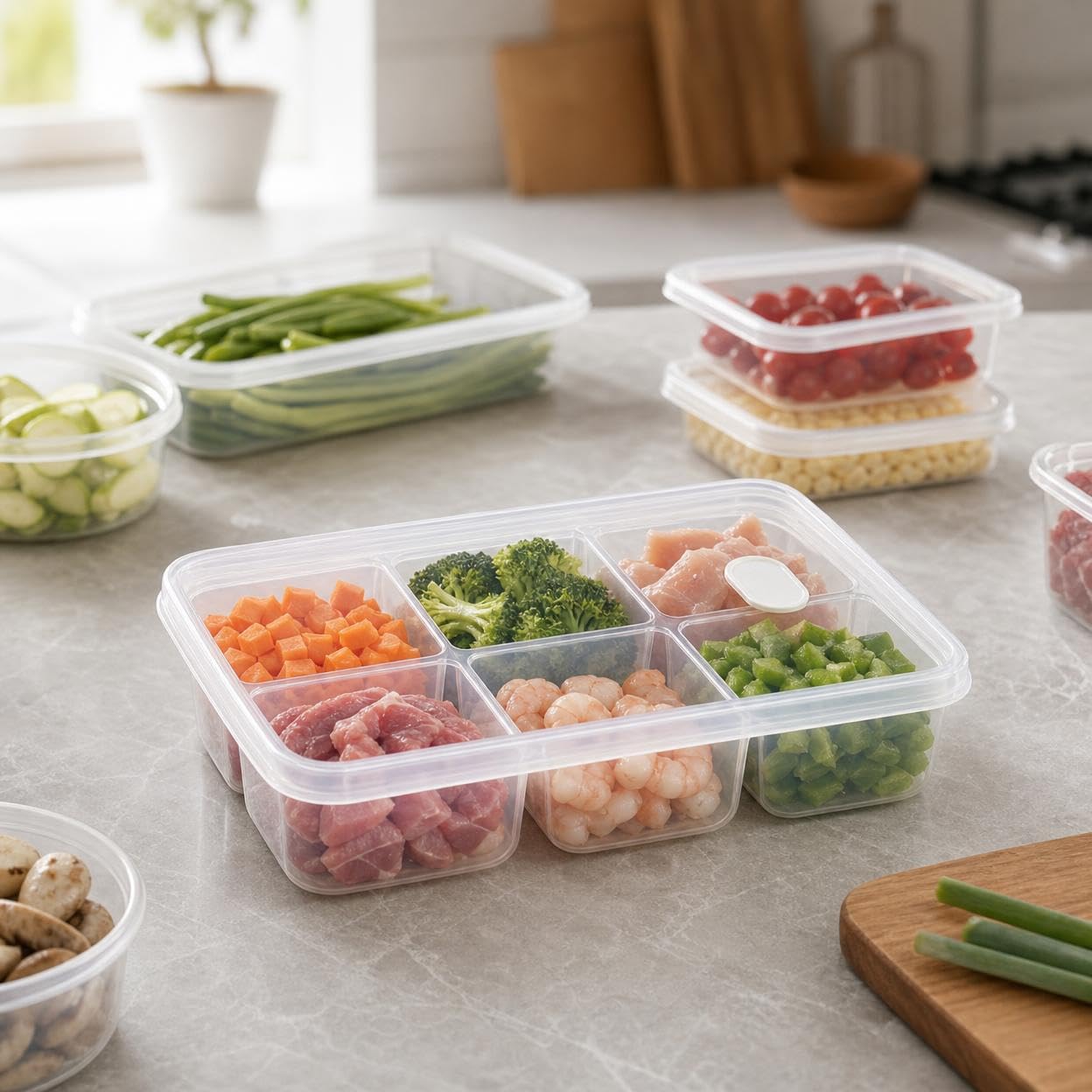 6-compartiments voedselveilige - Meal Prep Frozen recensie en prijs