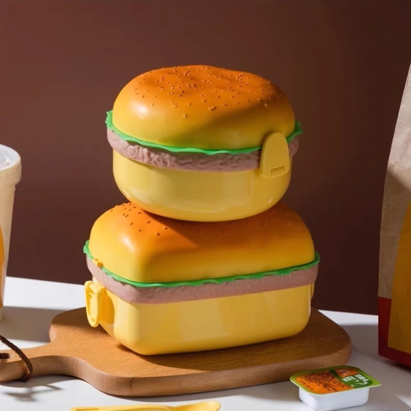 Hamburger Lunchbox Dubbellaags - Meal Prep Lunch Boxes recensie en prijs