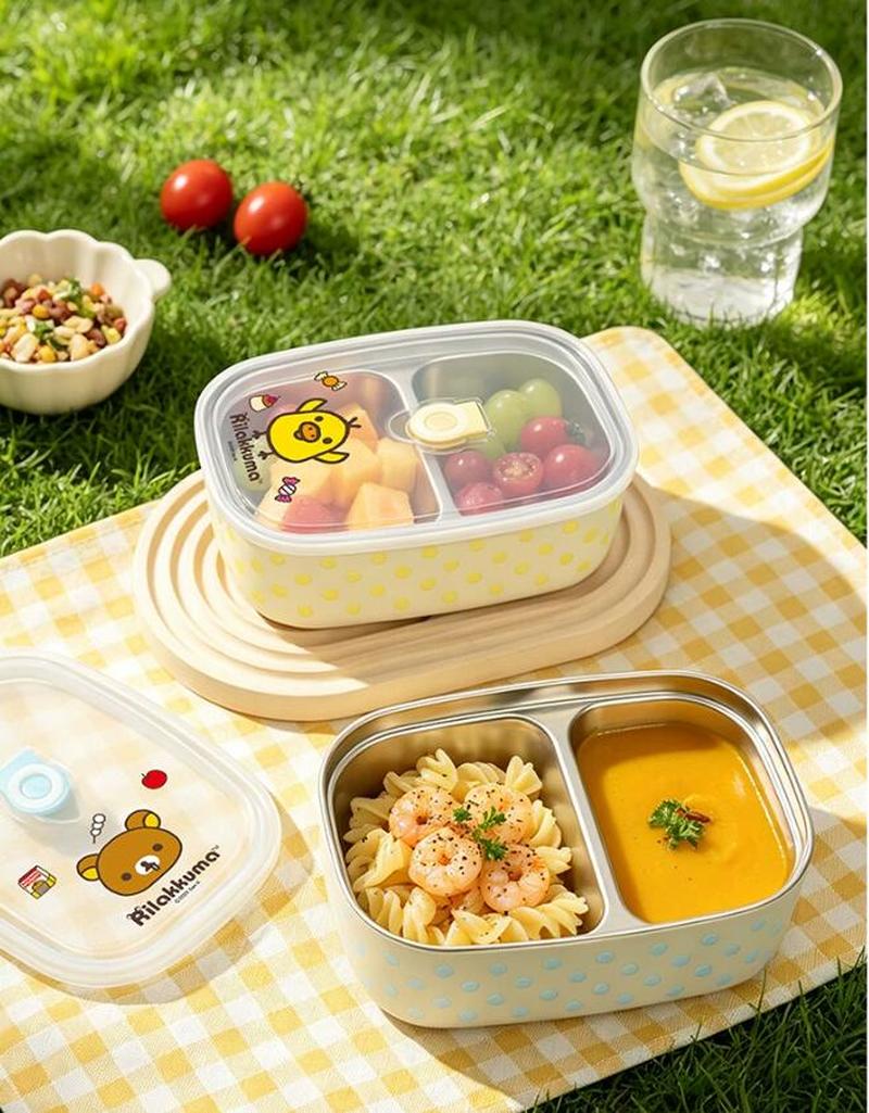 Rilakkuma roestvrijstalen bent - Meal Prep Lunch Boxes recensie en prijs