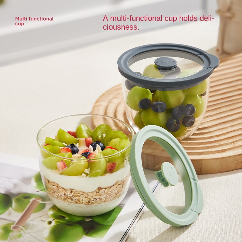 Glazen Overnight Oats-containe - Meal Prep Yogurt Cups recensie en prijs