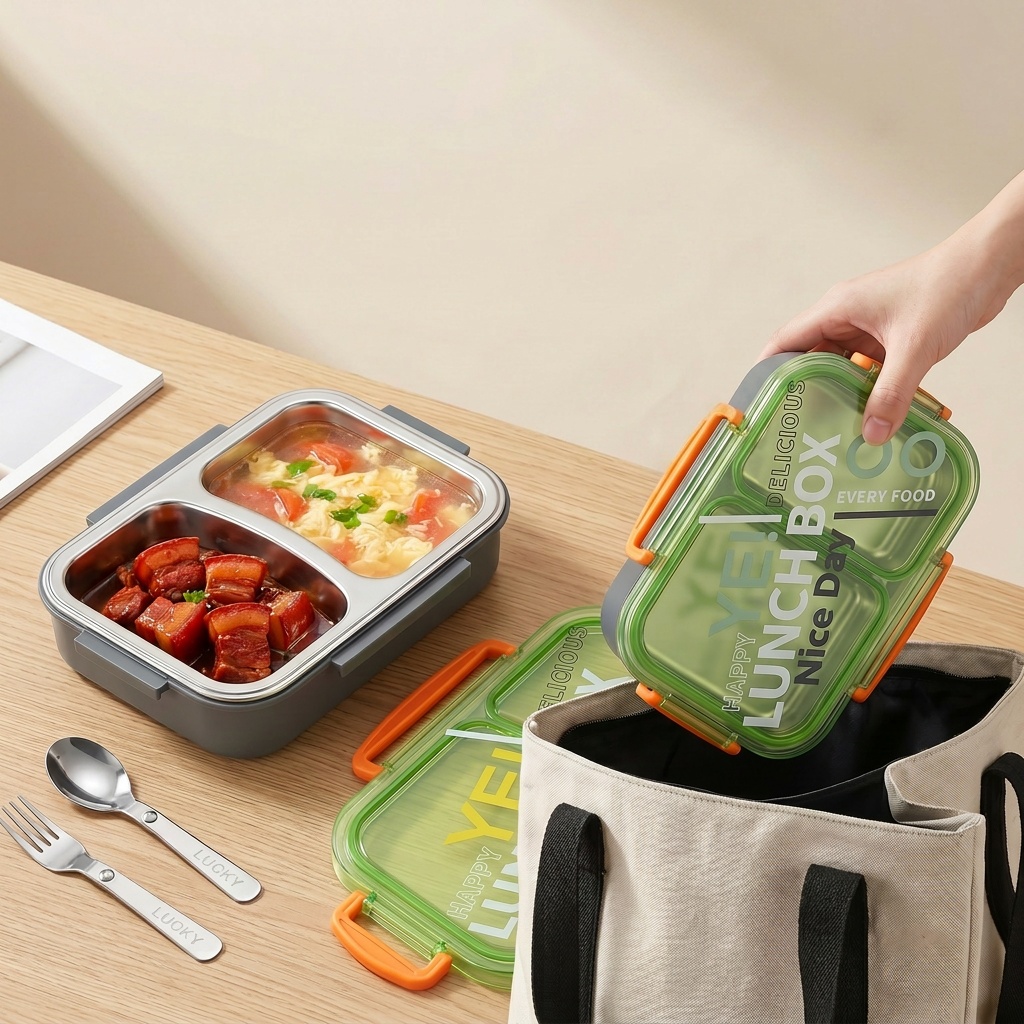 Microgolfbestendige 304 roestv - Meal Prep Lunch Boxes recensie en prijs