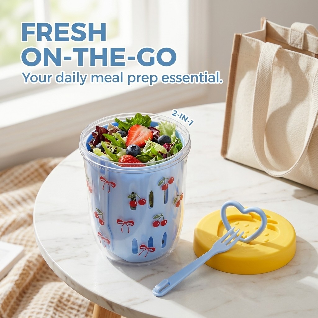 Plastieken saladebakje met dek - Meal Prep Yogurt Cups recensie en prijs