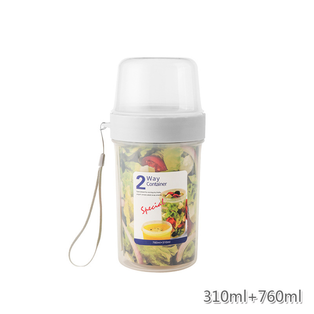 Dubbellaagse lekvrije voedselc - Meal Prep Yogurt Cups recensie en prijs